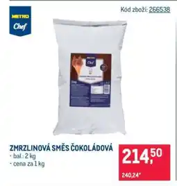 Makro Zmrzlinová směs čokoládová nabídka