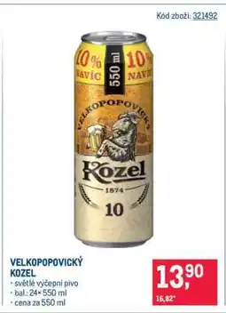 Makro Velkopopovický Kozel nabídka