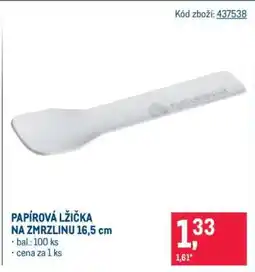 Makro PAPÍROVÁ LŽIČKA NA ZMRZLINU 16,5 cm nabídka
