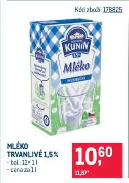 Makro Mléko trvanlivé 1,5 % nabídka