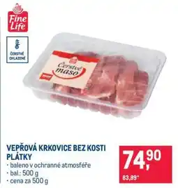 Makro Vepřová krkovice bez kosti – plátky nabídka