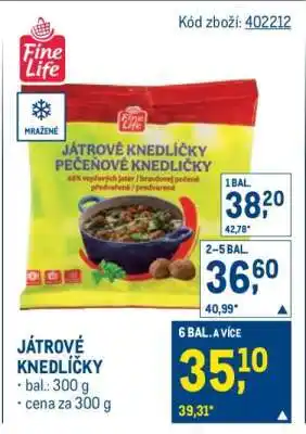 Makro Játrové knedlíčky nabídka