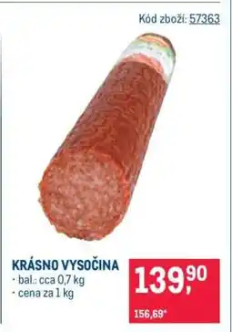 Makro KRÁSNO VYSOČINA nabídka
