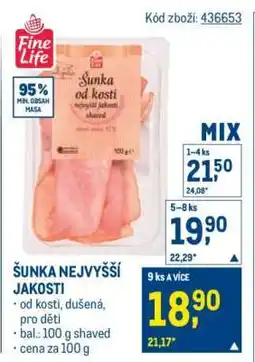 Makro Šunka nejvyšší jakosti nabídka