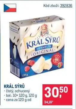 Makro Král sýrů nabídka
