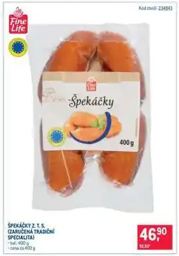 Makro Špekáčky Z. T. S. (zaručená tradiční specialita) nabídka