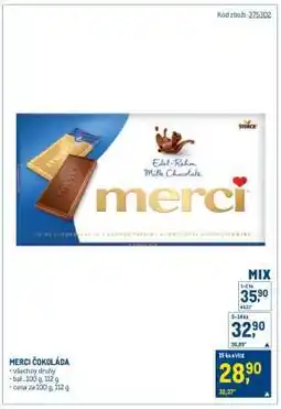 Makro Merci Čokoláda nabídka