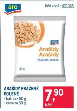 Makro Arašídy pražené solené nabídka