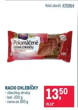 Makro Racio chlebíčky nabídka