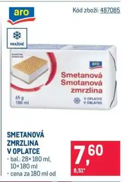 Makro SMETANOVÁ ZMRZLINA V OPLATCE nabídka