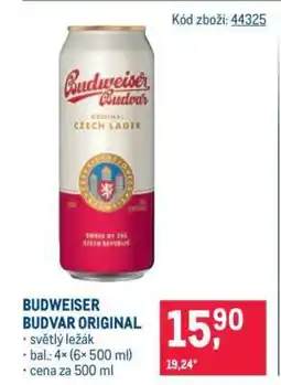 Makro Budweiser Budvar original nabídka
