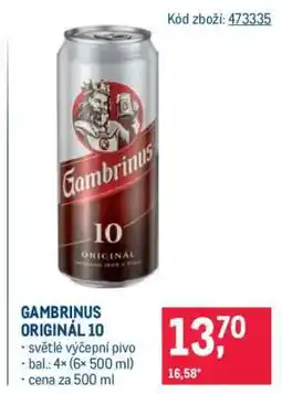 Makro Gambrinus Originál 10 nabídka