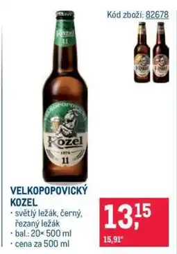 Makro Velkopopovický Kozel nabídka
