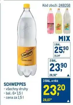 Makro Schweppes nabídka