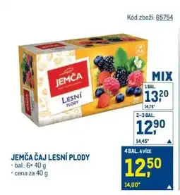 Makro Jemča čaj Lesní plody nabídka