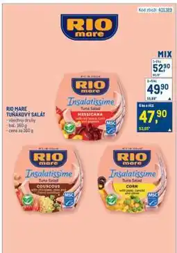 Makro RIO MARE Tuňákový salát nabídka