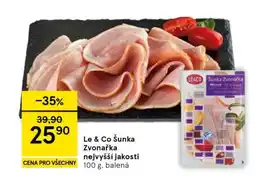Tesco Le & Co Šunka Zvonařka nejvyšší jakosti nabídka