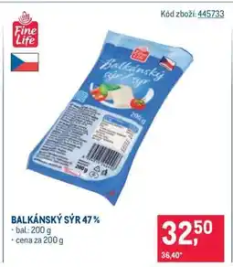 Makro BALKÁNSKÝ SÝR 47 % nabídka