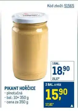 Makro Pikant Hořčice nabídka