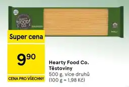 Tesco Hearty Food Co. Těstoviny nabídka