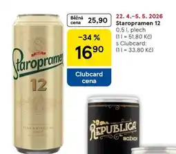Tesco Staropramen 12 nabídka
