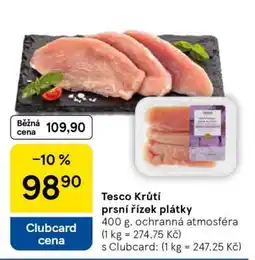 Tesco Tesco Krůtí prsní řízek plátky nabídka