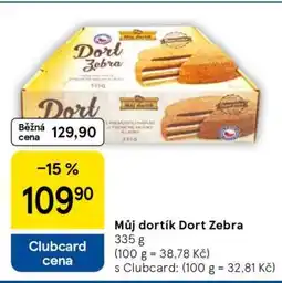 Tesco Můj dortík Dort Zebra nabídka