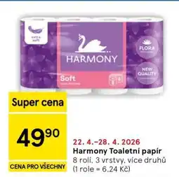 Tesco Harmony toaletní papír nabídka