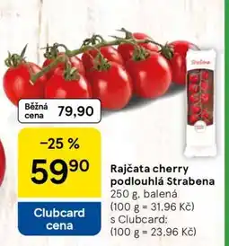 Tesco Rajčata cherry podlouhlá Strabena nabídka