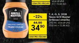 Tesco Tesco Grill Master Grilovací omáčka nabídka