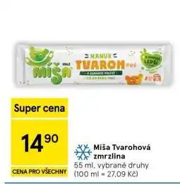 Tesco Míša Tvarohová zmrzlina nabídka