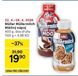 Tesco MÜLLER MÜLLERMILCH Mléčný nápoj nabídka