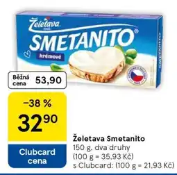 Tesco Želetava Smetanito nabídka