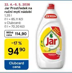 Tesco Jar Prostředek na ruční mytí nádobí nabídka