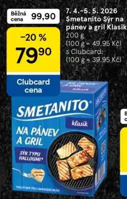 Tesco Smetanito Sýr na pánev a gril Klasik nabídka