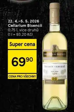 Tesco Cellarium Bisencii nabídka