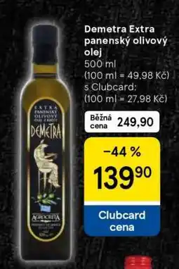 Tesco Demetra Extra panenský olivový olej nabídka