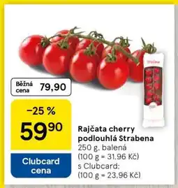 Tesco Rajčata cherry podlouhlá Strabena nabídka