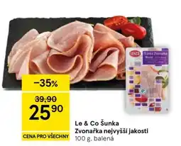 Tesco Le & Co Šunka Zvonařka nejvyšší jakosti nabídka