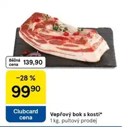 Tesco Vepřový bok s kostí nabídka