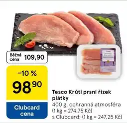 Tesco Tesco Krůtí prsní řízek plátky nabídka
