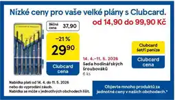Tesco Sada hodinářských šroubováků nabídka
