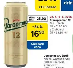Tesco Staropramen 12 nabídka