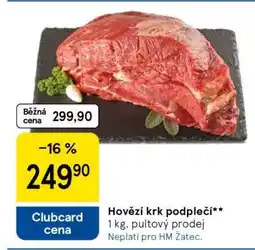 Tesco Hovězí krk podplečí nabídka