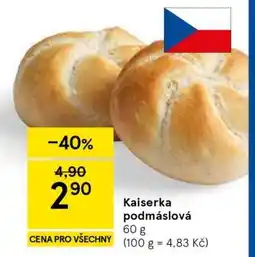 Tesco Kaiserka podmáslová nabídka
