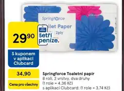 Tesco Springforce Toaletní papír nabídka
