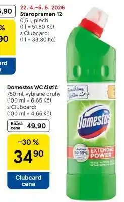Tesco Domestos WC čistič nabídka