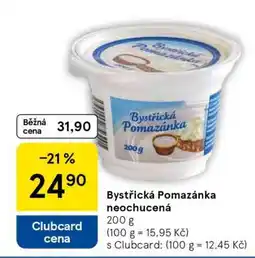 Tesco Bystřická pomazánka neochucená nabídka