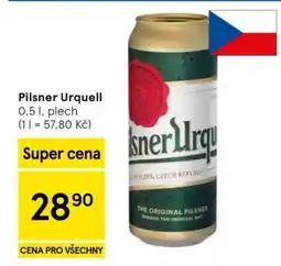 Tesco Pilsner Urquell nabídka