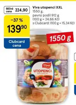 Tesco Viva utopenci XXL nabídka